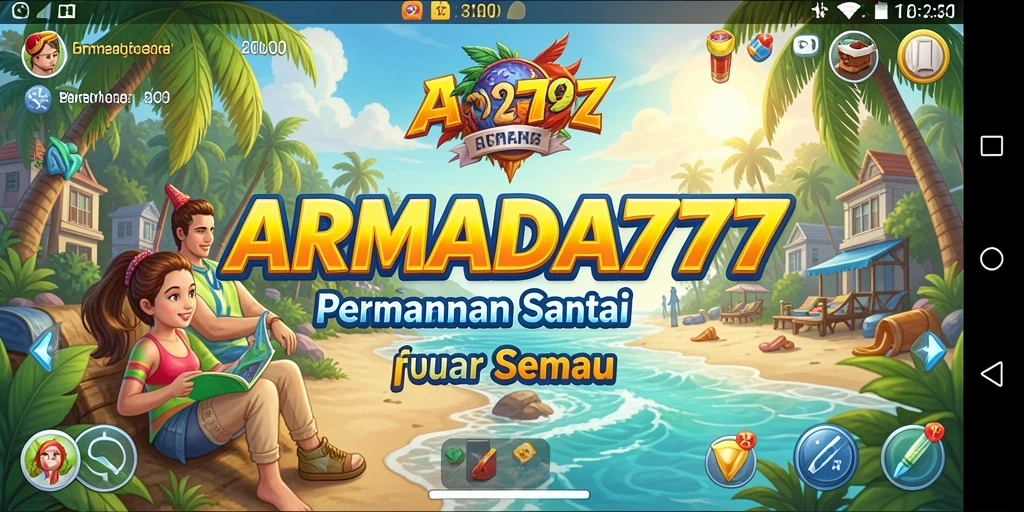 Tampilan gameplay menarik dari ARMADA777 yang seru dan penuh warna.