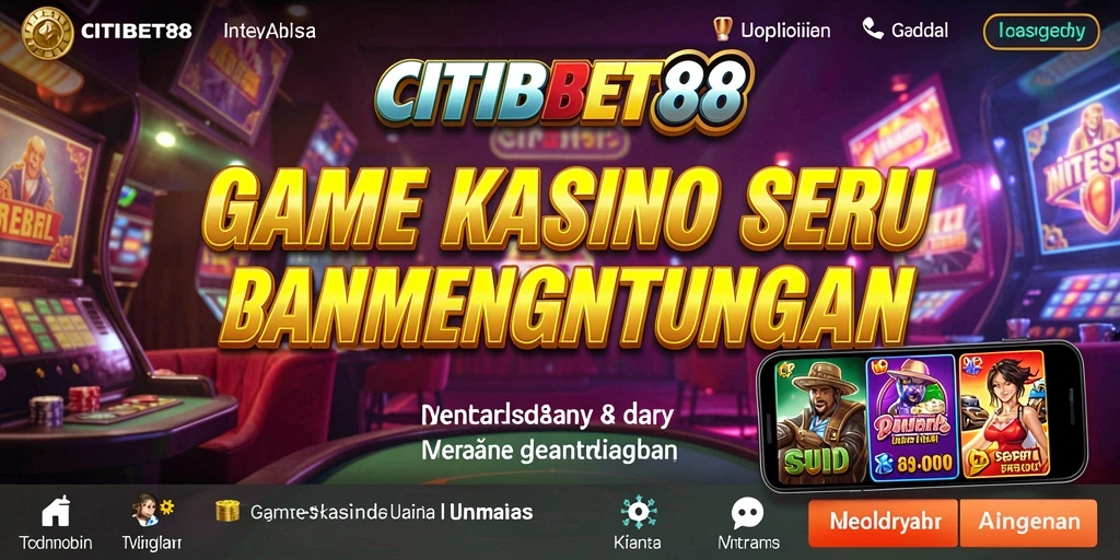 Tampilan menakjubkan dari gameplay Kasino CITIBET88 yang memikat.
