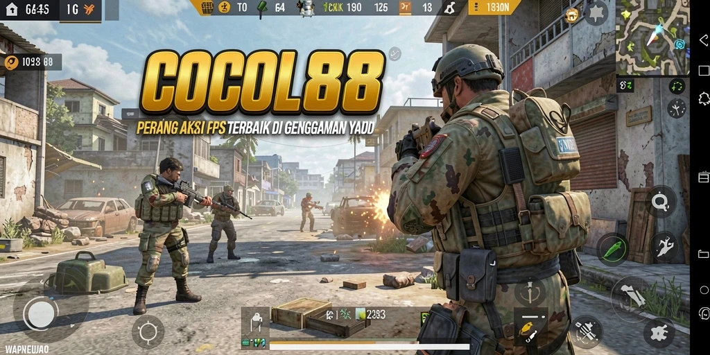 Tampilan gameplay COCOL88 dengan aksi tembak-menembak yang mendebarkan.