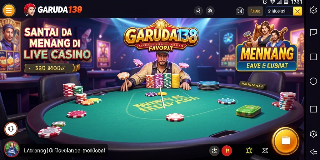 Tampilan gameplay Live Casino di GARUDA138 yang menegangkan dan menghibur.