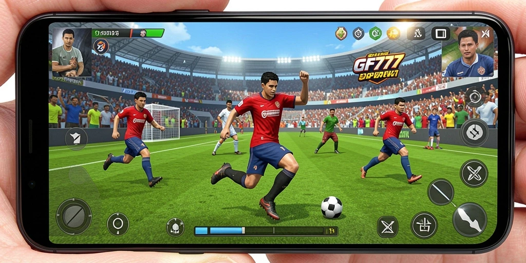 Tampilan gameplay GF777 yang penuh aksi dan seru di lapangan.