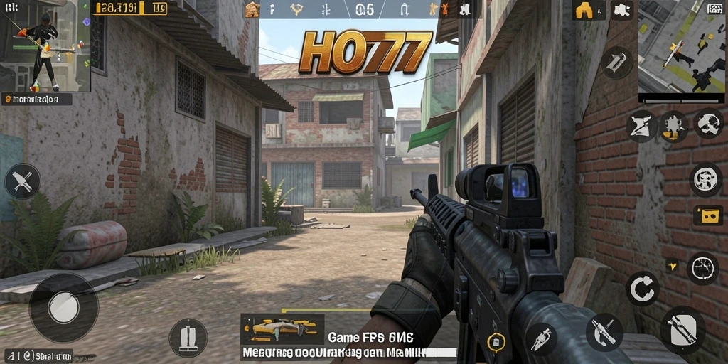 Screenshot gameplay HO777 dengan aksi tembak-menembak yang intens.