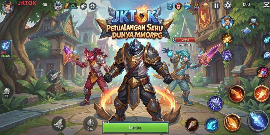 Tampilan gameplay MMORPG JKTOK dengan aksi seru dan eksplorasi dunia.