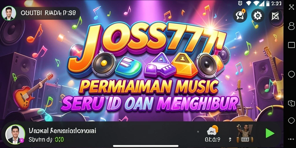Screenshot gameplay JOSS777 menampilkan pengalaman musik yang seru.