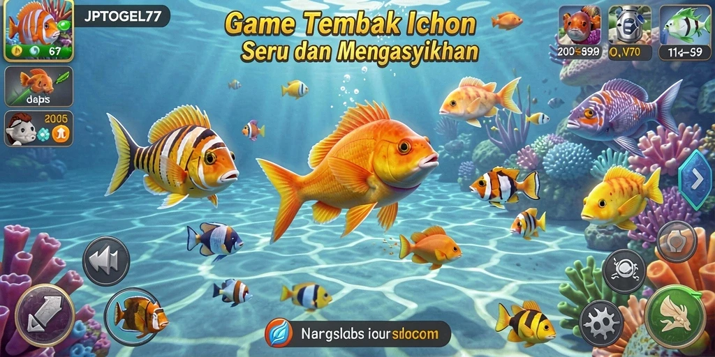 Tampilan seru dalam gameplay Tembak Ikan JPTOGEL77 yang menantang.