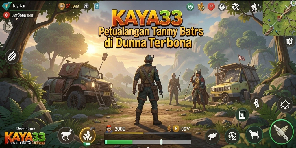 Screenshot gameplay KAYA33 yang menarik dengan panorama dunia terbuka.