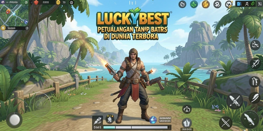 Tampilan menawan dari gameplay Open World LUCKYBEST.