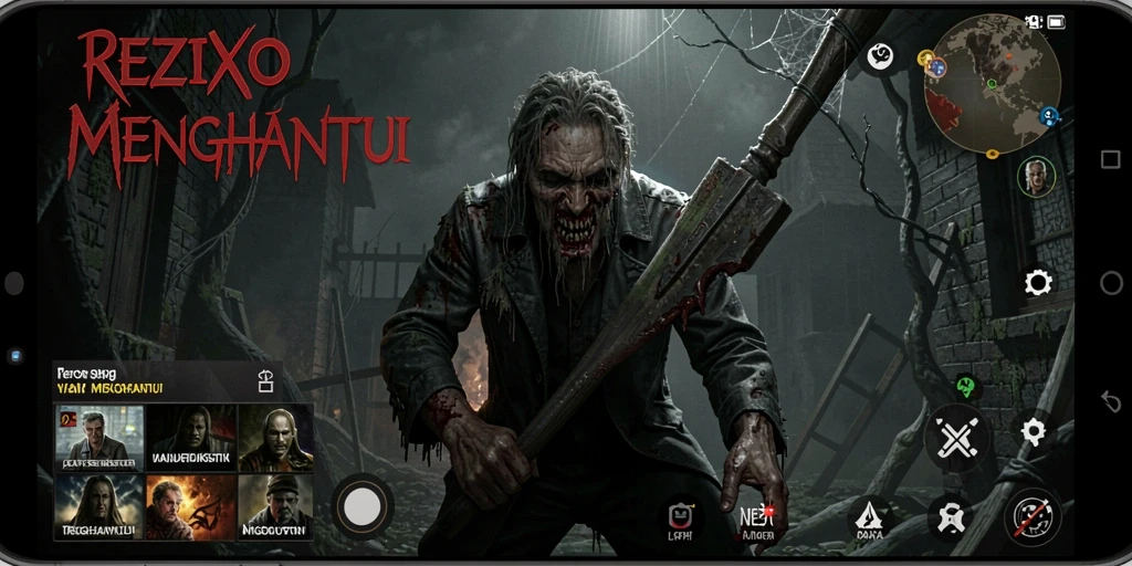 Tampilan menakutkan dari gameplay <strong>REZIXO</strong> yang membuat jantung berdebar.