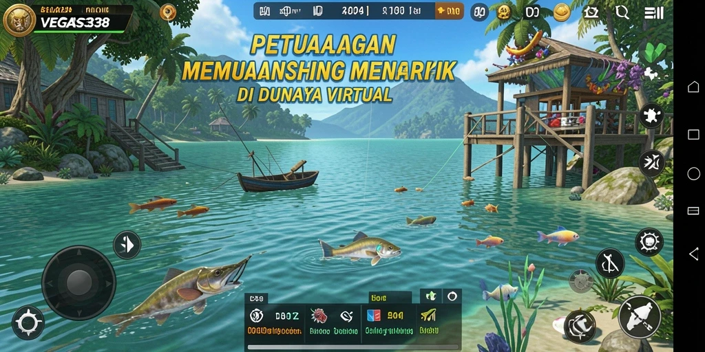 Tampilan gameplay menarik dari VEGAS338 dengan suasana memancing yang realistis.